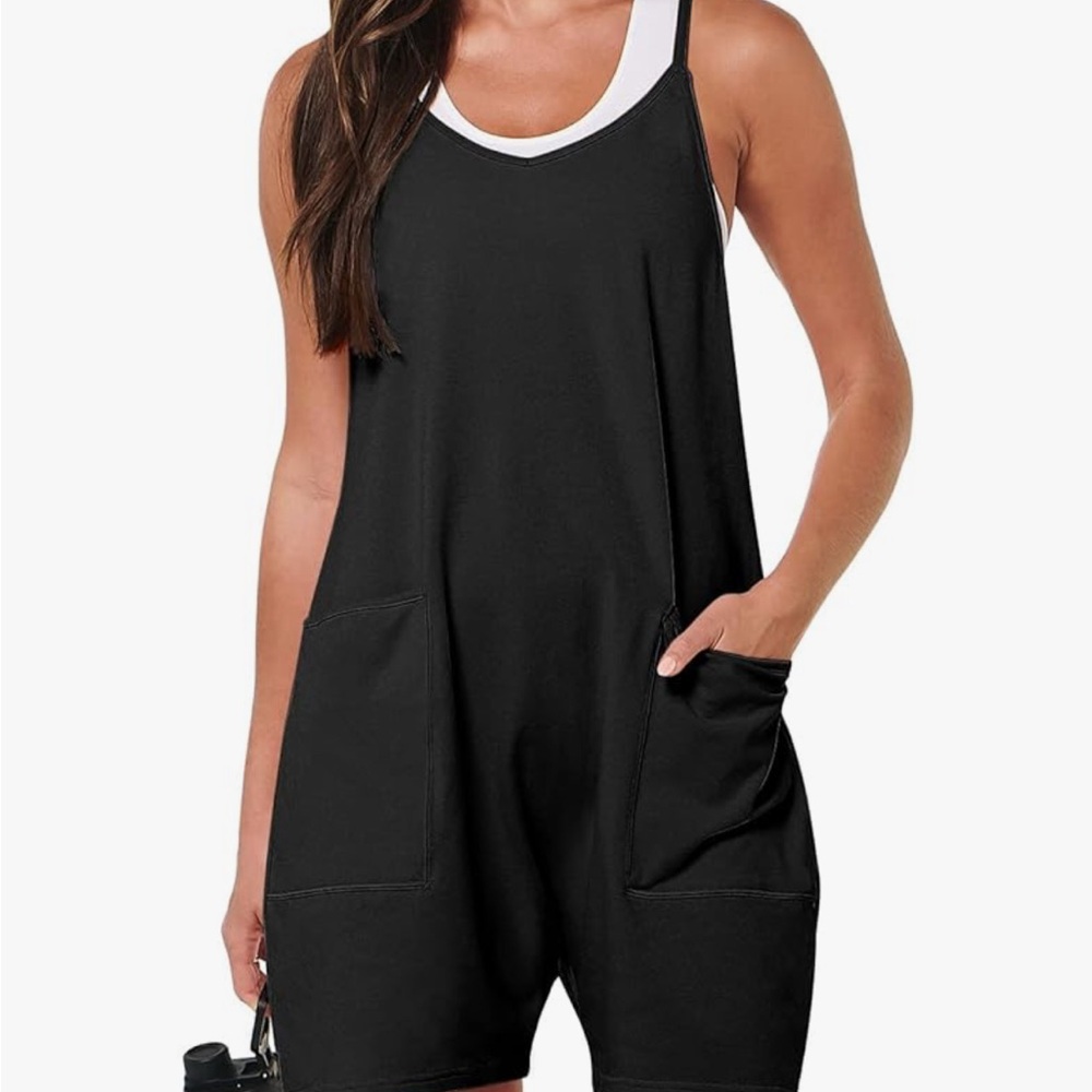 Black Sleeveless Jumpsuit